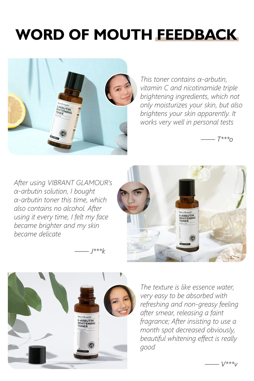 Arbutin Whitening Toner for Dark Spots & Dullness, Brightening & Hydrating Essence Water for Sensitive Skin 12 arbutin whitening toner brightening essence water 100ml vib 2ahpqvf9 desc 12
