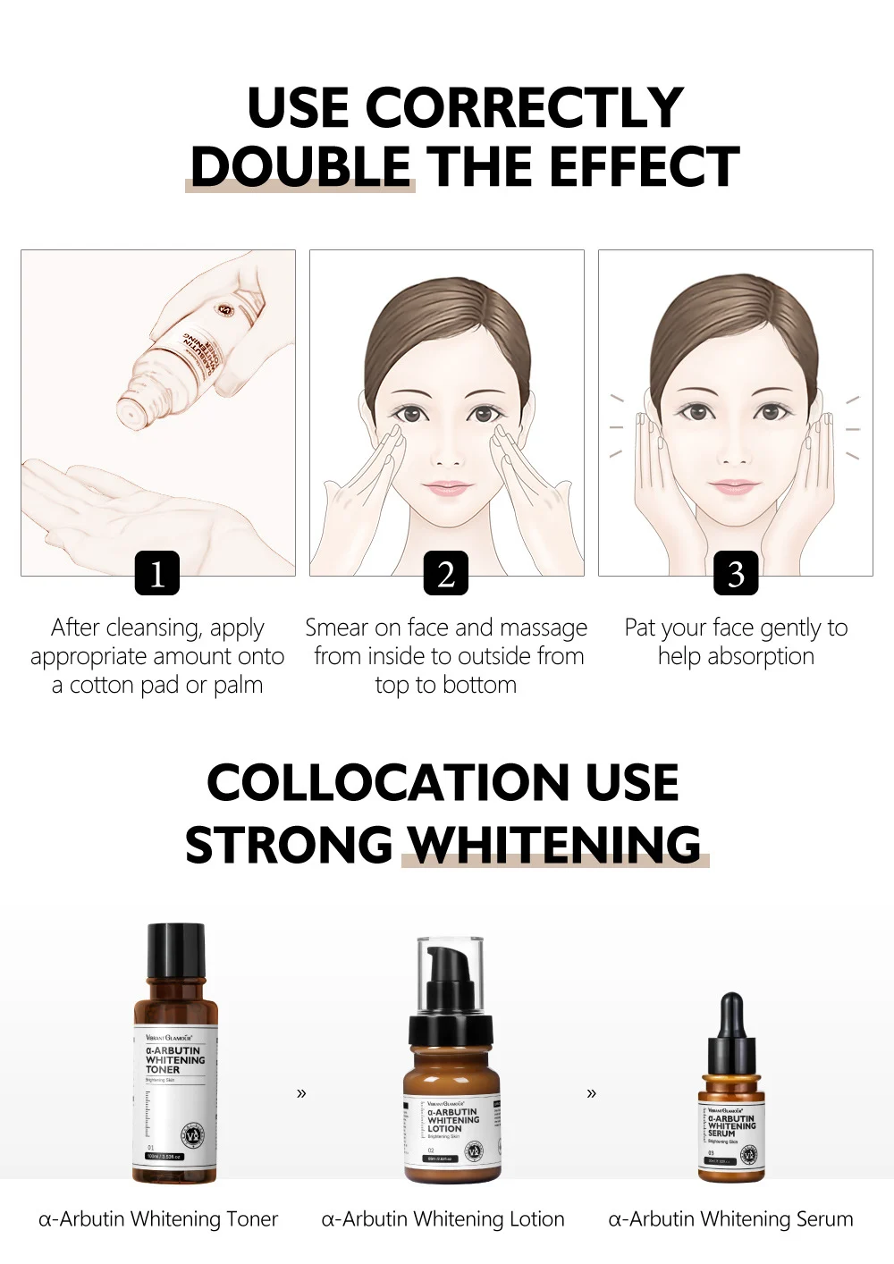 Arbutin Whitening Toner for Dark Spots & Dullness, Brightening & Hydrating Essence Water for Sensitive Skin 15 arbutin whitening toner brightening essence water 100ml vib 2ahpqvf9 desc 15