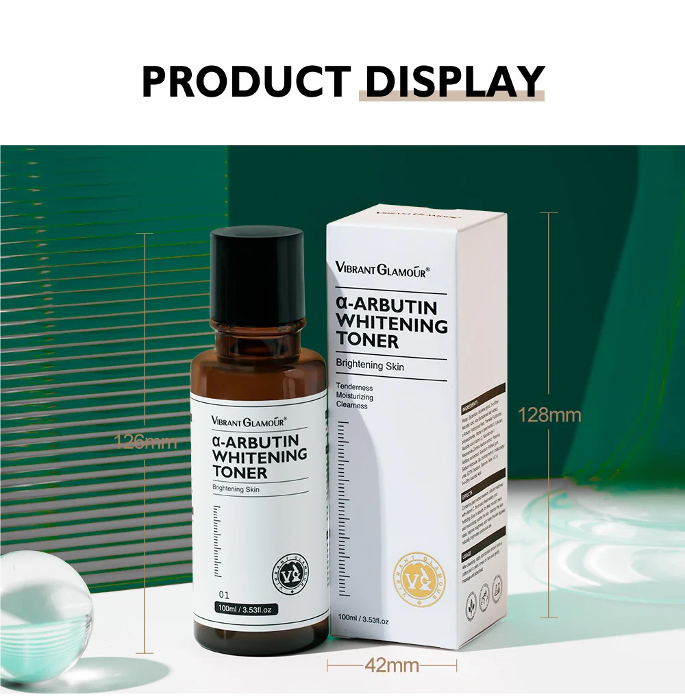 Arbutin Whitening Toner for Dark Spots & Dullness, Brightening & Hydrating Essence Water for Sensitive Skin 16 arbutin whitening toner brightening essence water 100ml vib 2ahpqvf9 desc 16