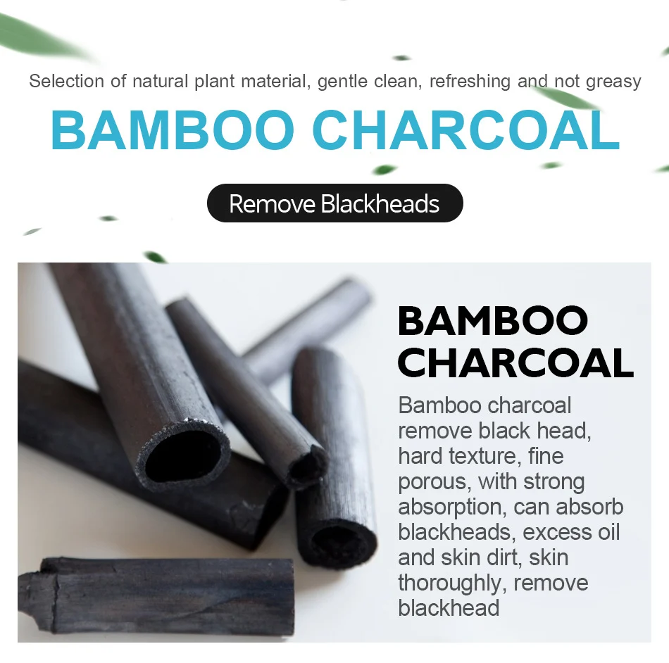 VIBRANT GLAMOUR Bamboo Charcoal Blackhead Peel Off Mask - Deep Cleansing & Moisturizing 7 blackhead remover mask bamboo charcoal vib 9wembkdx desc 11