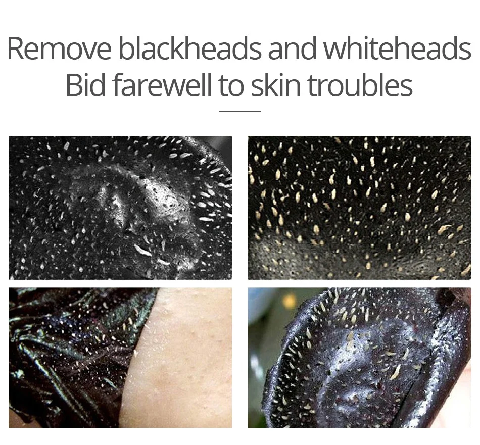 VIBRANT GLAMOUR Bamboo Charcoal Blackhead Peel Off Mask - Deep Cleansing & Moisturizing 6 blackhead remover mask bamboo charcoal vib 9wembkdx desc 8