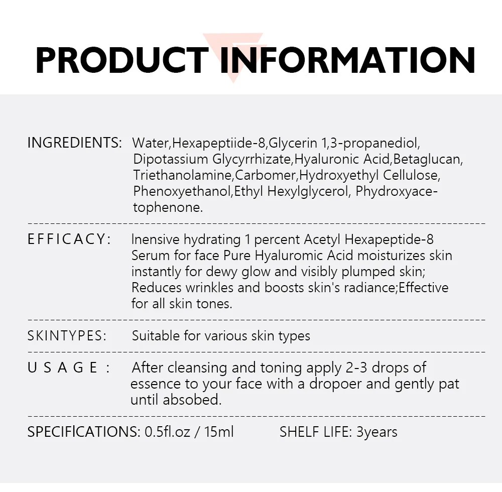 Hexapeptide Collagen Serum 15ml Anti-Aging Firming Hydration 17 hexapeptide collagen serum 15ml vib h8rmss98 desc 17