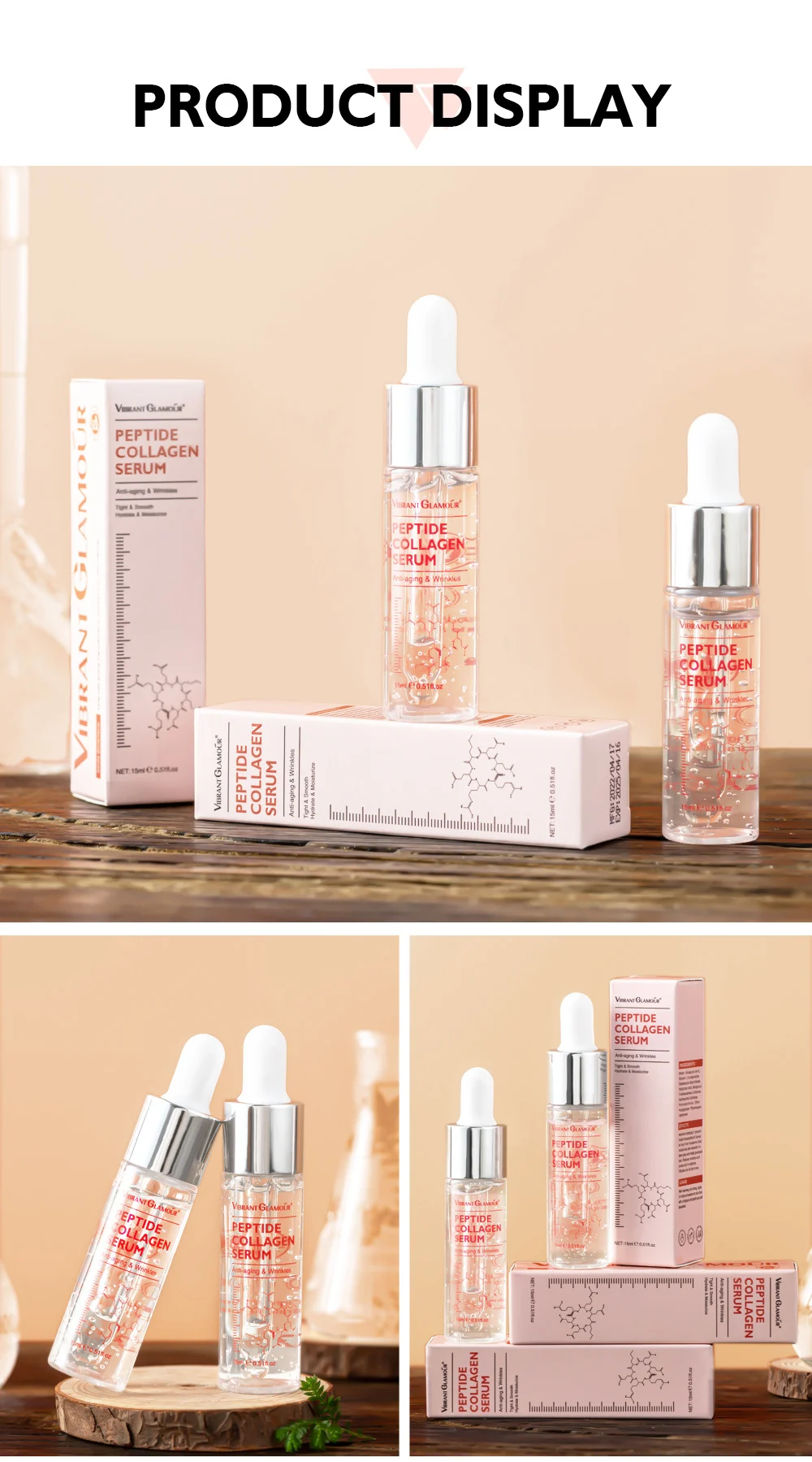 Hexapeptide Collagen Serum 15ml Anti-Aging Firming Hydration 19 hexapeptide collagen serum 15ml vib h8rmss98 desc 19