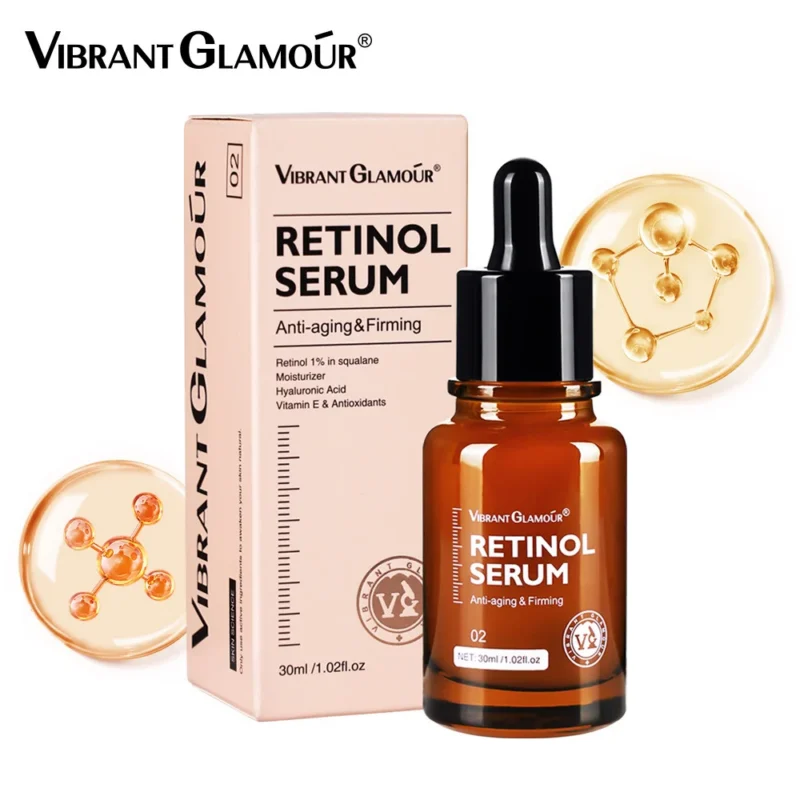 Vibrant Glamour 1% Retinol Face Serum, 30ml Anti-Aging Firming Serum