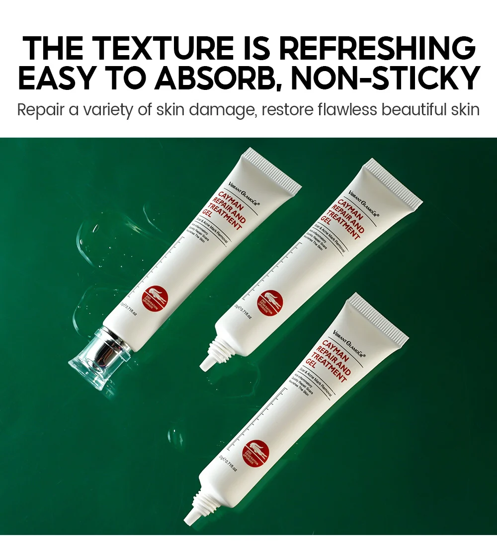 Cayman Repair Gel for Scar & Acne Mark Removal - VIBRANT GLAMOUR Anti-Inflammatory Skin Treatment (20g) 11 vibrant glamour cayman repair gel scar removal vib ct9tyjeg desc 11
