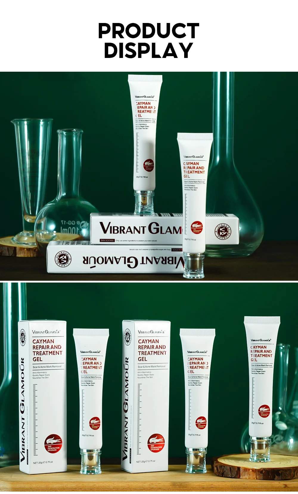 Cayman Repair Gel for Scar & Acne Mark Removal - VIBRANT GLAMOUR Anti-Inflammatory Skin Treatment (20g) 14 vibrant glamour cayman repair gel scar removal vib ct9tyjeg desc 14