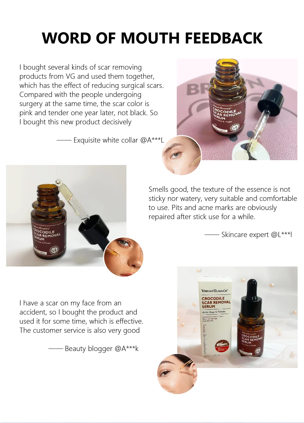 Crocodile Scar Removal Serum by VIBRANT GLAMOUR - 2nd Gen Acne Pit Repair & Pigment Reducer (30ml) 13 vibrant glamour crocodile scar removal serum 30ml vib ffyfaeuv desc 13