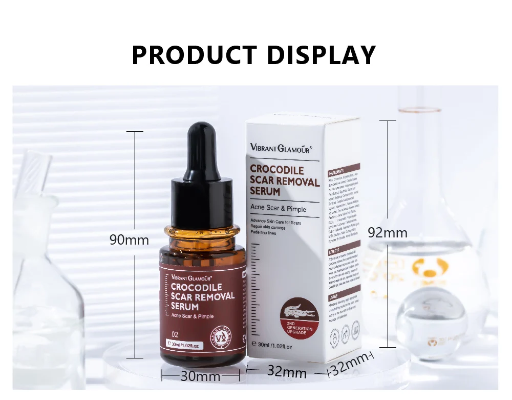Crocodile Scar Removal Serum by VIBRANT GLAMOUR - 2nd Gen Acne Pit Repair & Pigment Reducer (30ml) 18 vibrant glamour crocodile scar removal serum 30ml vib ffyfaeuv desc 18
