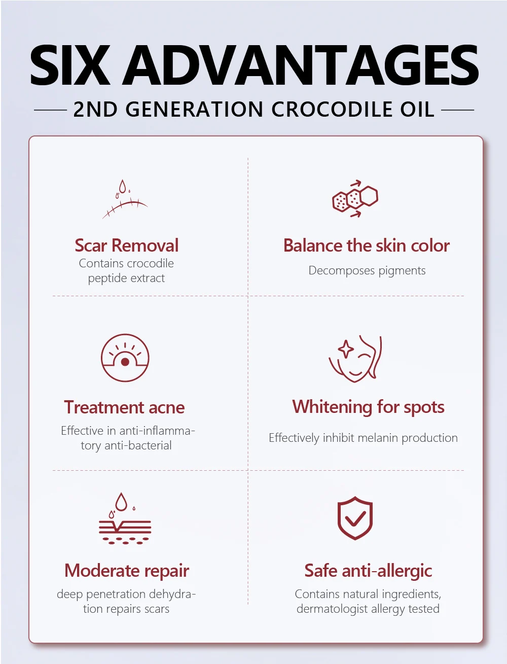 Crocodile Scar Removal Serum by VIBRANT GLAMOUR - 2nd Gen Acne Pit Repair & Pigment Reducer (30ml) 3 vibrant glamour crocodile scar removal serum 30ml vib ffyfaeuv desc 3