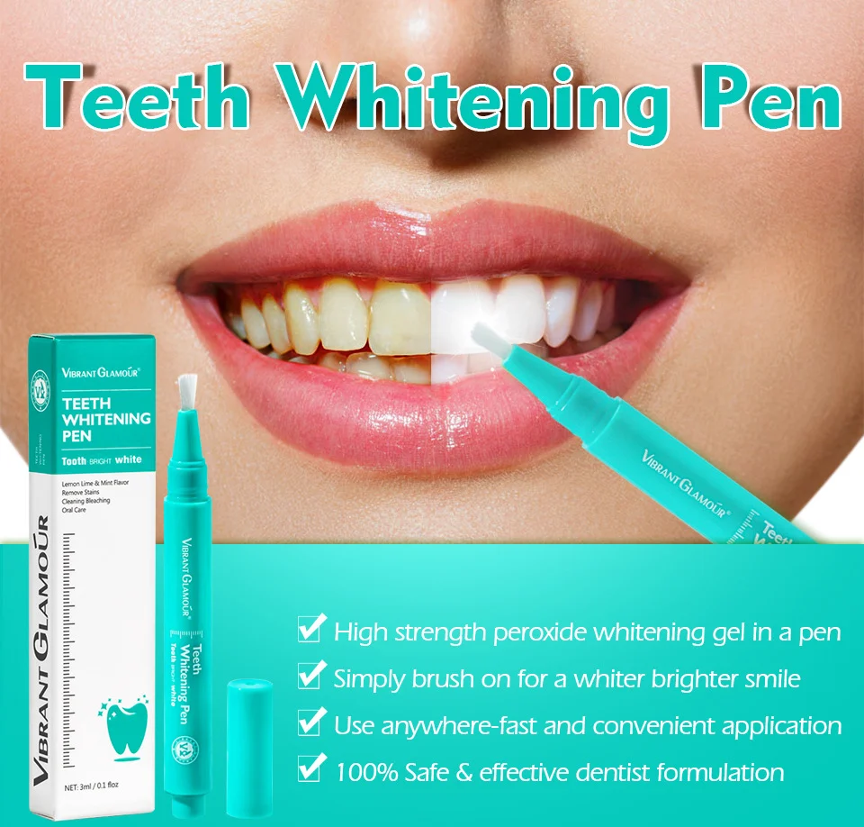 Teeth Whitening Pen Herbal Mint Formula for Stain Removal & Brightening 1 vibrant glamour herbal mint teeth whitening pen vib ag58a3ex desc 1
