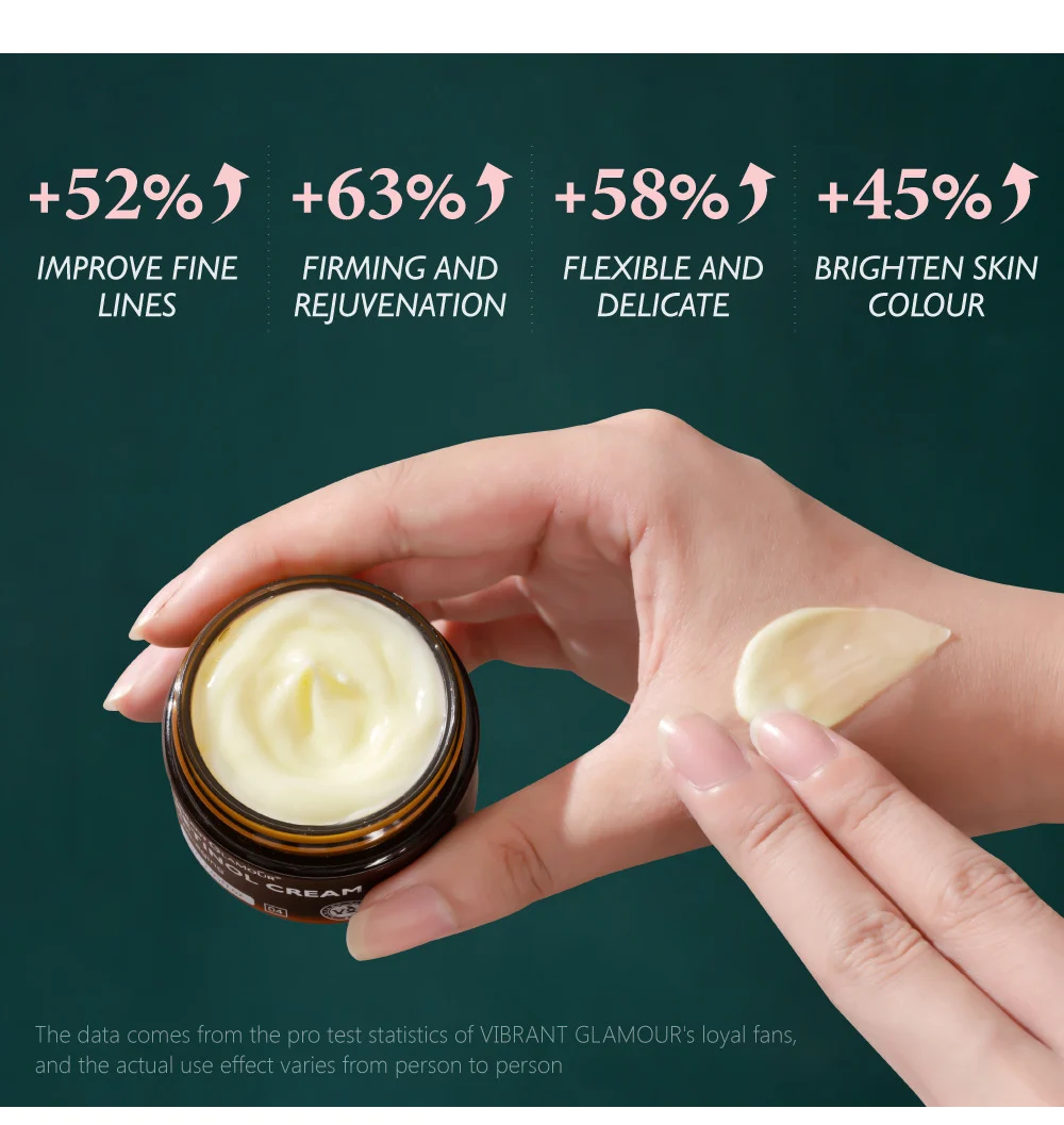 VIBRANT GLAMOUR Retinol Face Cream Anti-Aging Firming & Skin Rejuvenation 9 vibrant glamour retinol face cream anti aging vib q9kqhydr desc 13