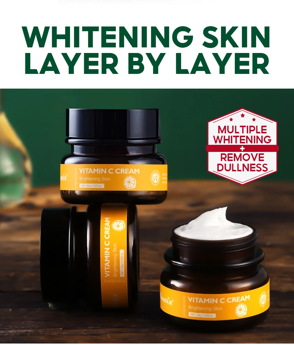 VIBRANT GLAMOUR Vitamin C Cream Brightening Whitening Moisturizing Face Cream 30g 2 vitamin c brightening face cream vib euteetv5 desc 3
